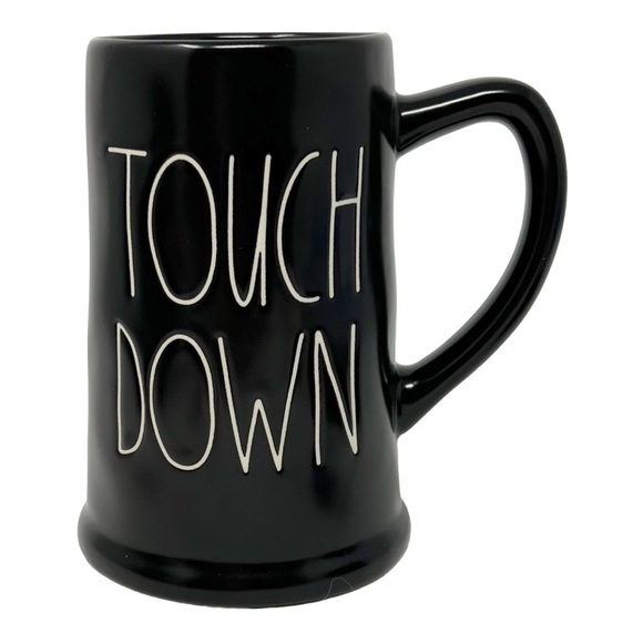Rae Dunn Other - Rae Dunn "TOUCH DOWN" Black Ceramic Mug New FOOTBALL collection 🏈🏈